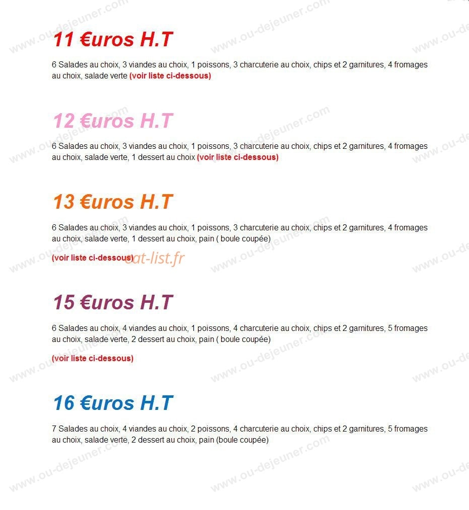 Le Lemon's — carte page 20