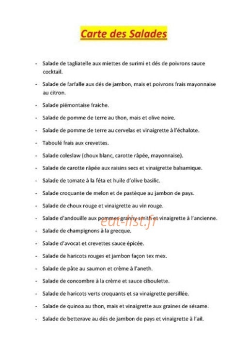 Le Lemon's — carte page 21
