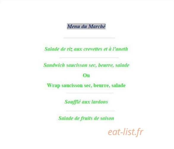 Le Lemon's — carte page 18