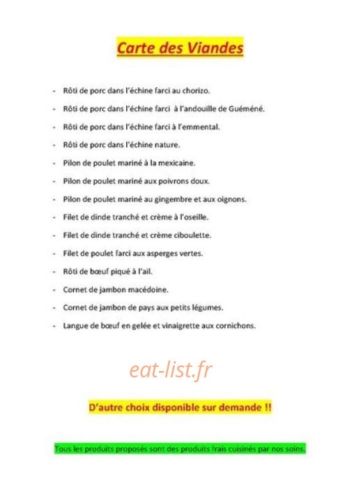 Le Lemon's — carte page 22