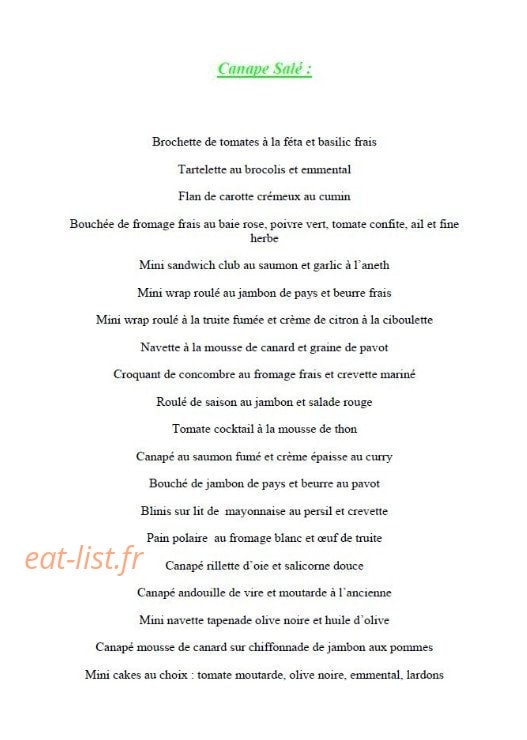 Le Lemon's — carte page 28