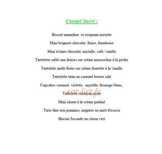 Le Lemon's — carte page 30