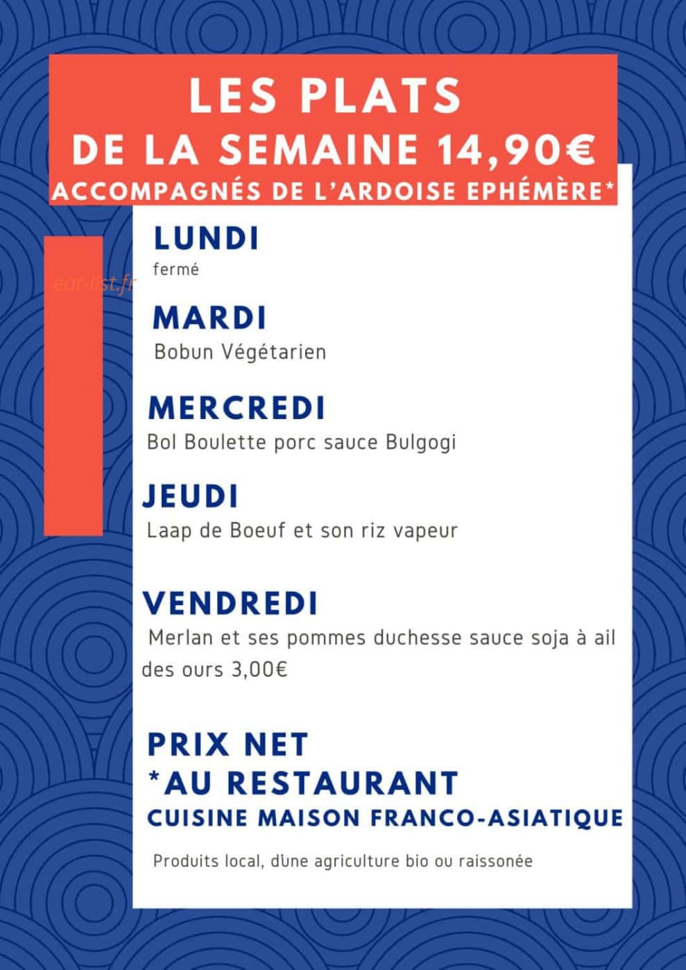 Chez May — carte page 1