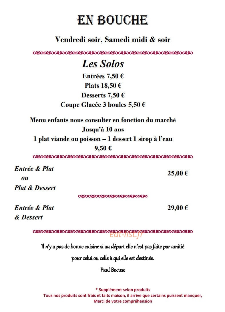 En Bouche — carte page 2