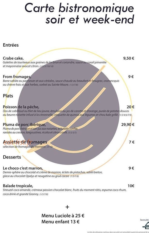 La Luciole — carte page 1