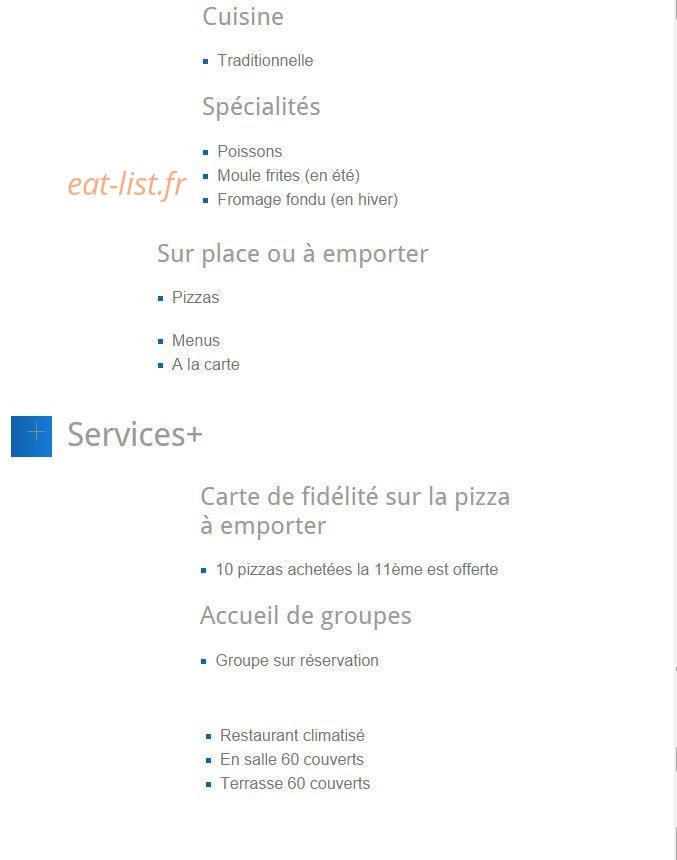 Les Reflets de Loire — carte page 1