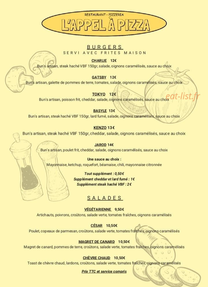 L'appel à pizza — carte page 3