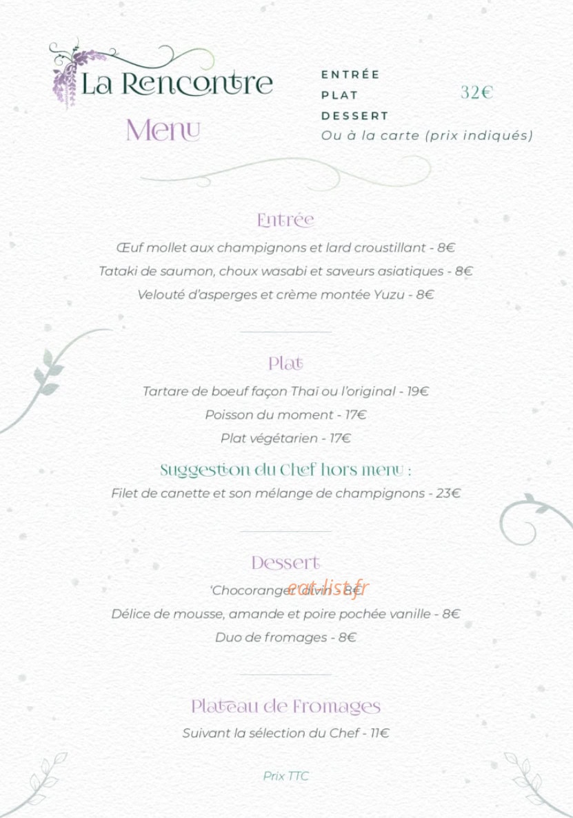 La Rencontre — carte page 1