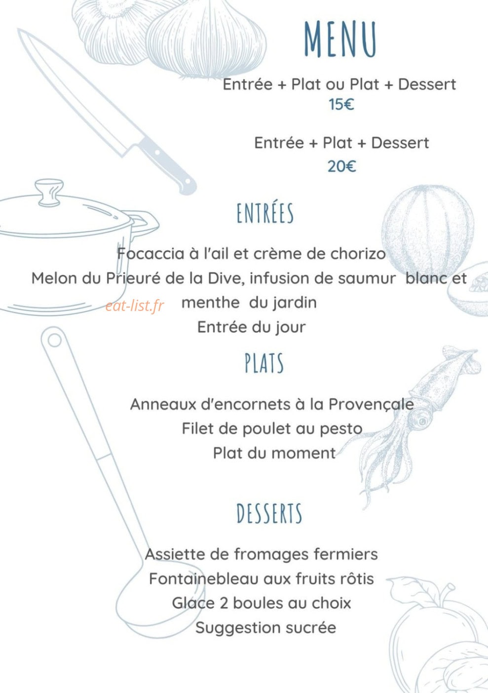 Pot Potes — carte page 1