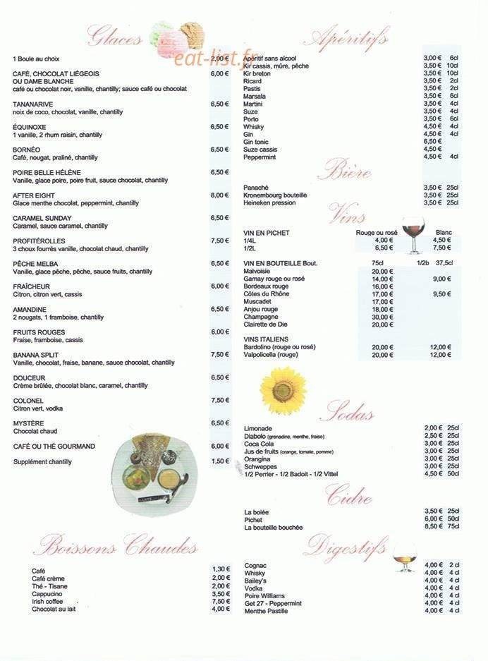 Chant'o'crepe — carte page 1