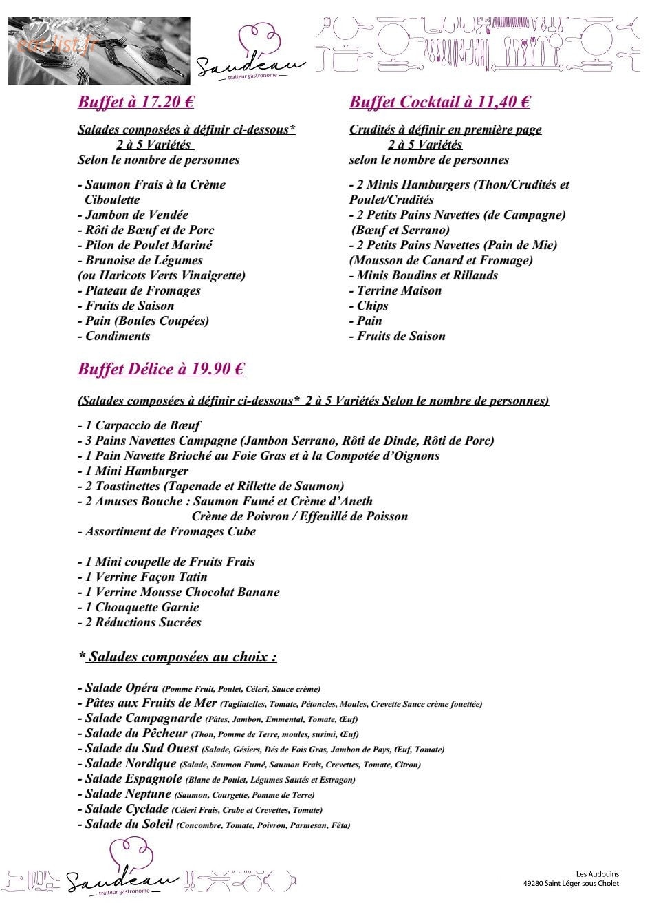 Saudeau — carte page 3