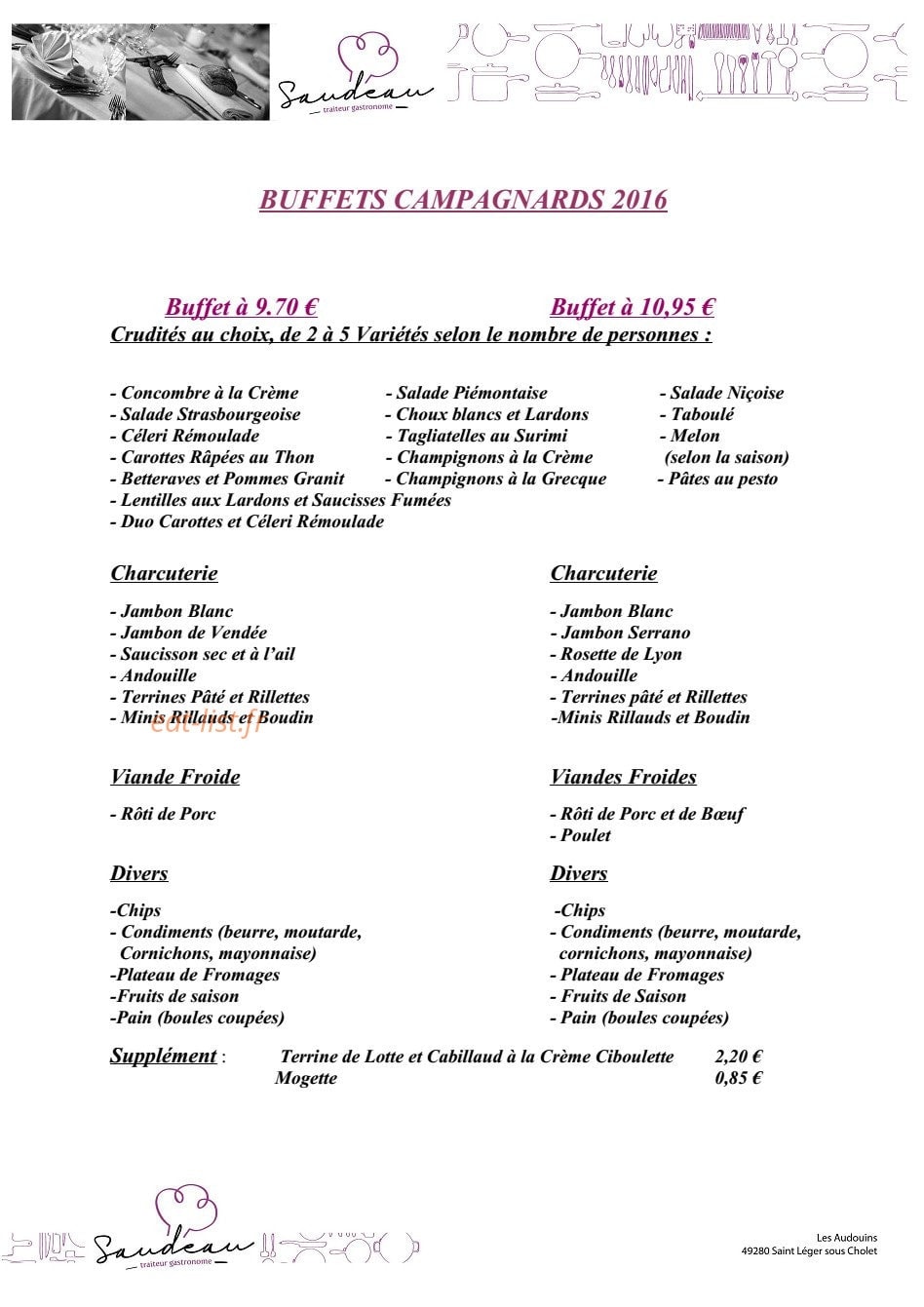 Saudeau — carte page 2