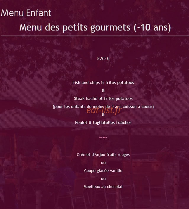 Le Bistrot des Quais — carte page 5