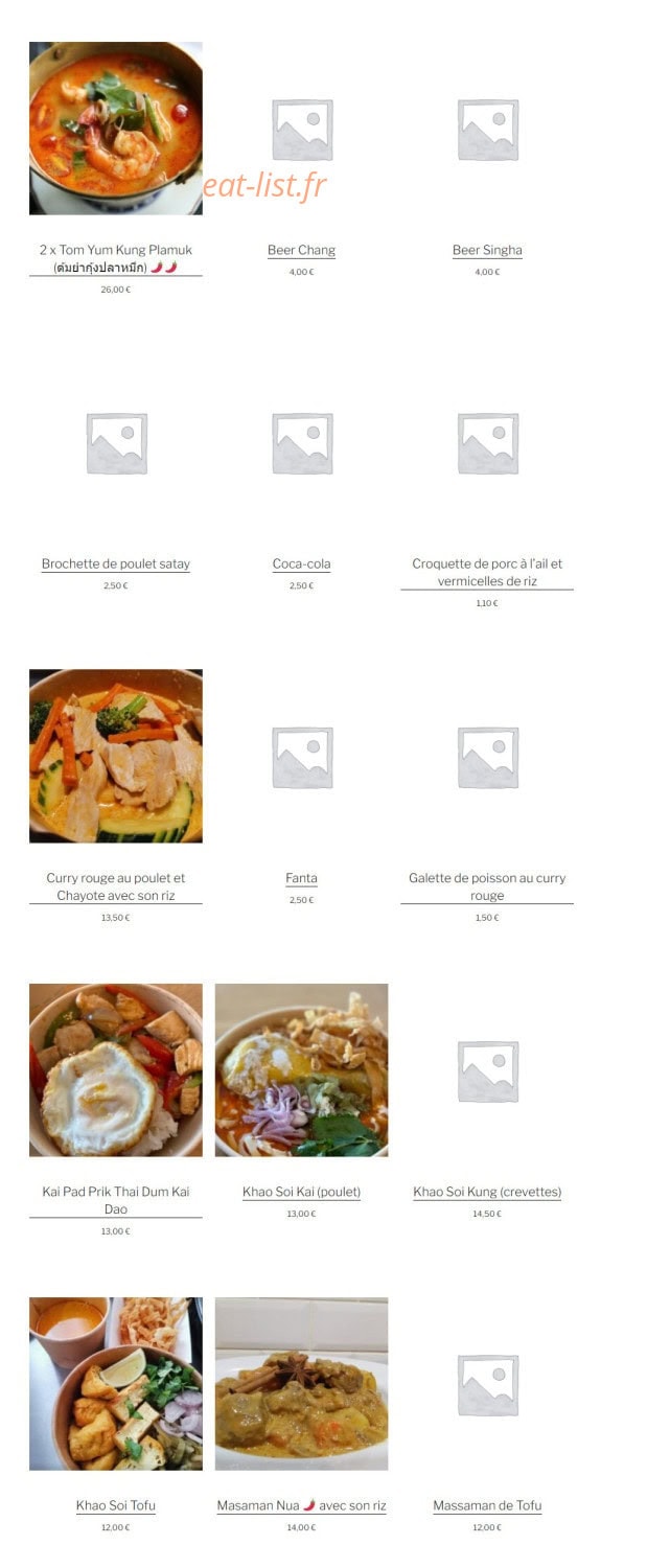 Suk Suk Thai — carte page 3