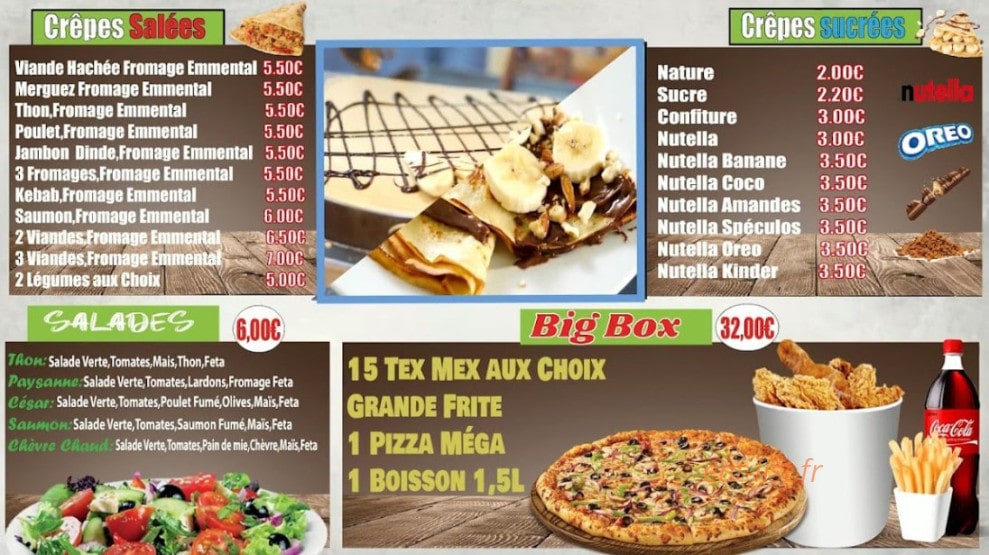 Amazing food — carte page 6