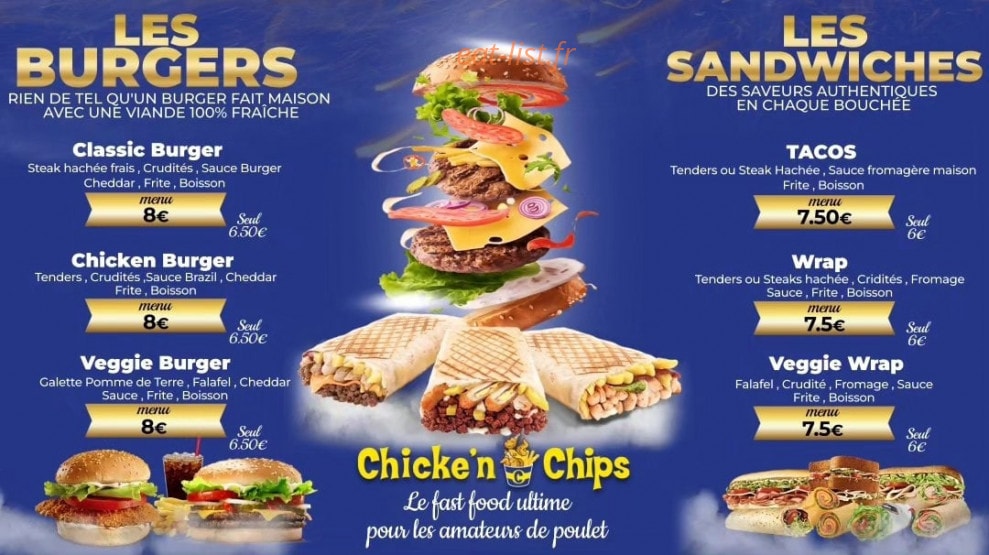 Chicke' N Chips — carte page 2