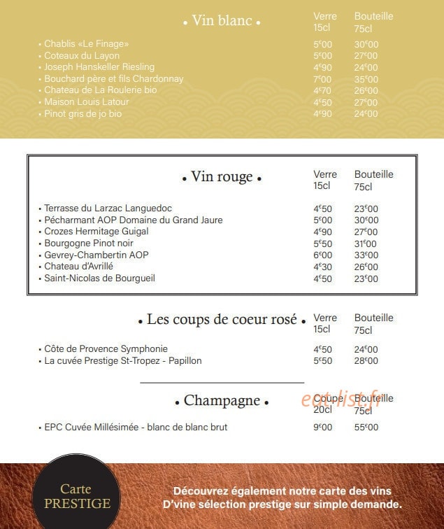 K&G — carte page 4