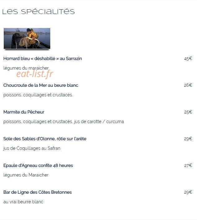 L' écailler — carte page 7