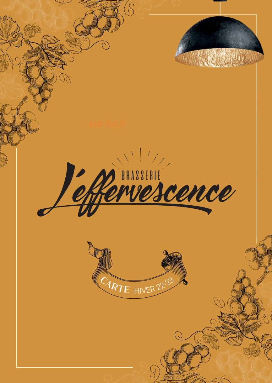 L'Effervescence — carte page 1
