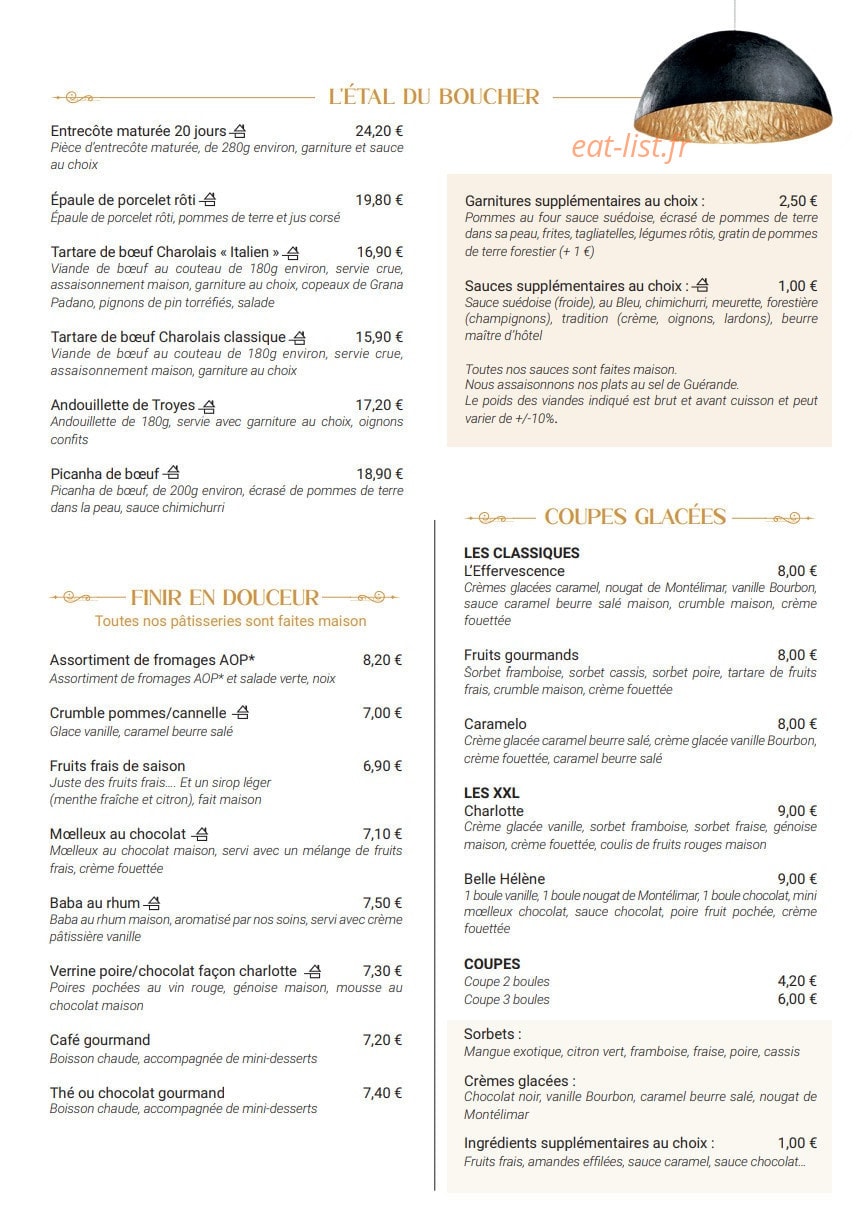 L'Effervescence — carte page 3