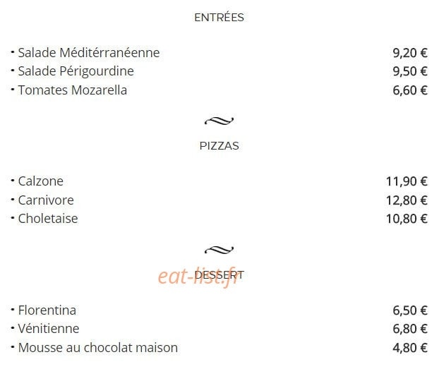 La Dolce Vita — carte page 1