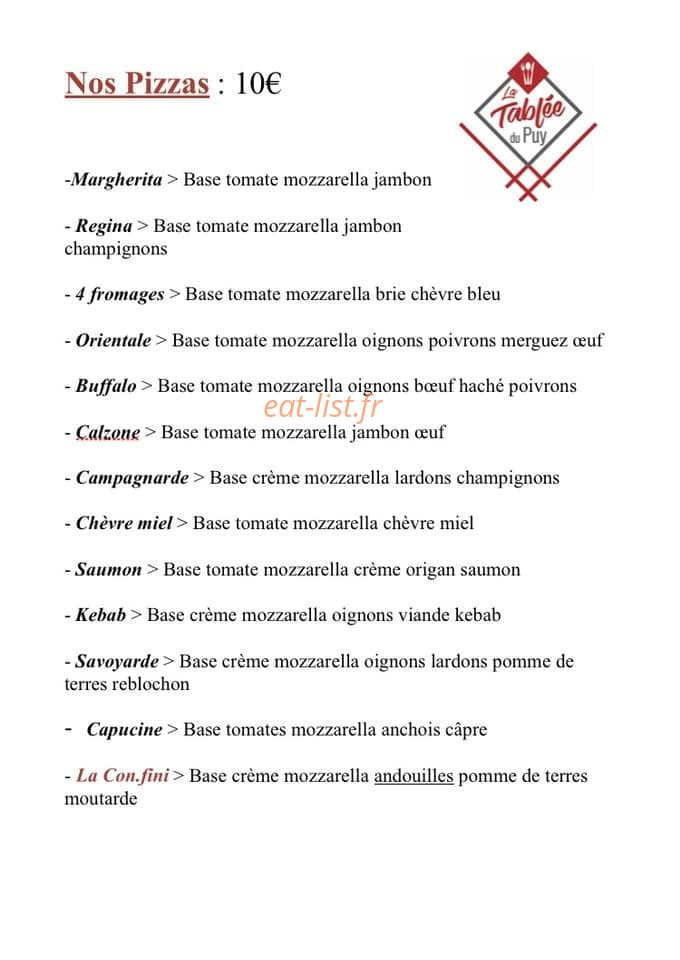 La tablée du Puy — carte page 2