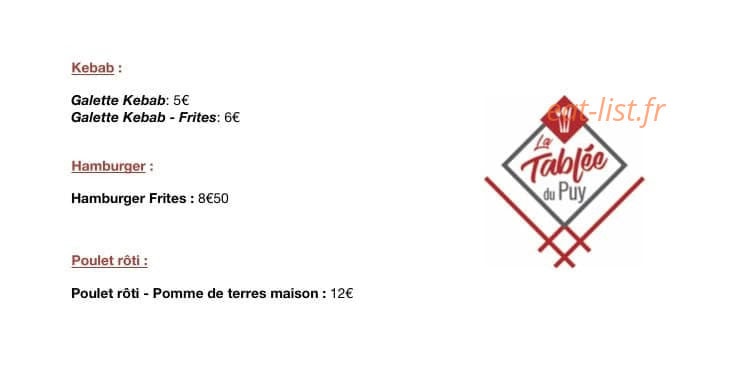 La tablée du Puy — carte page 1