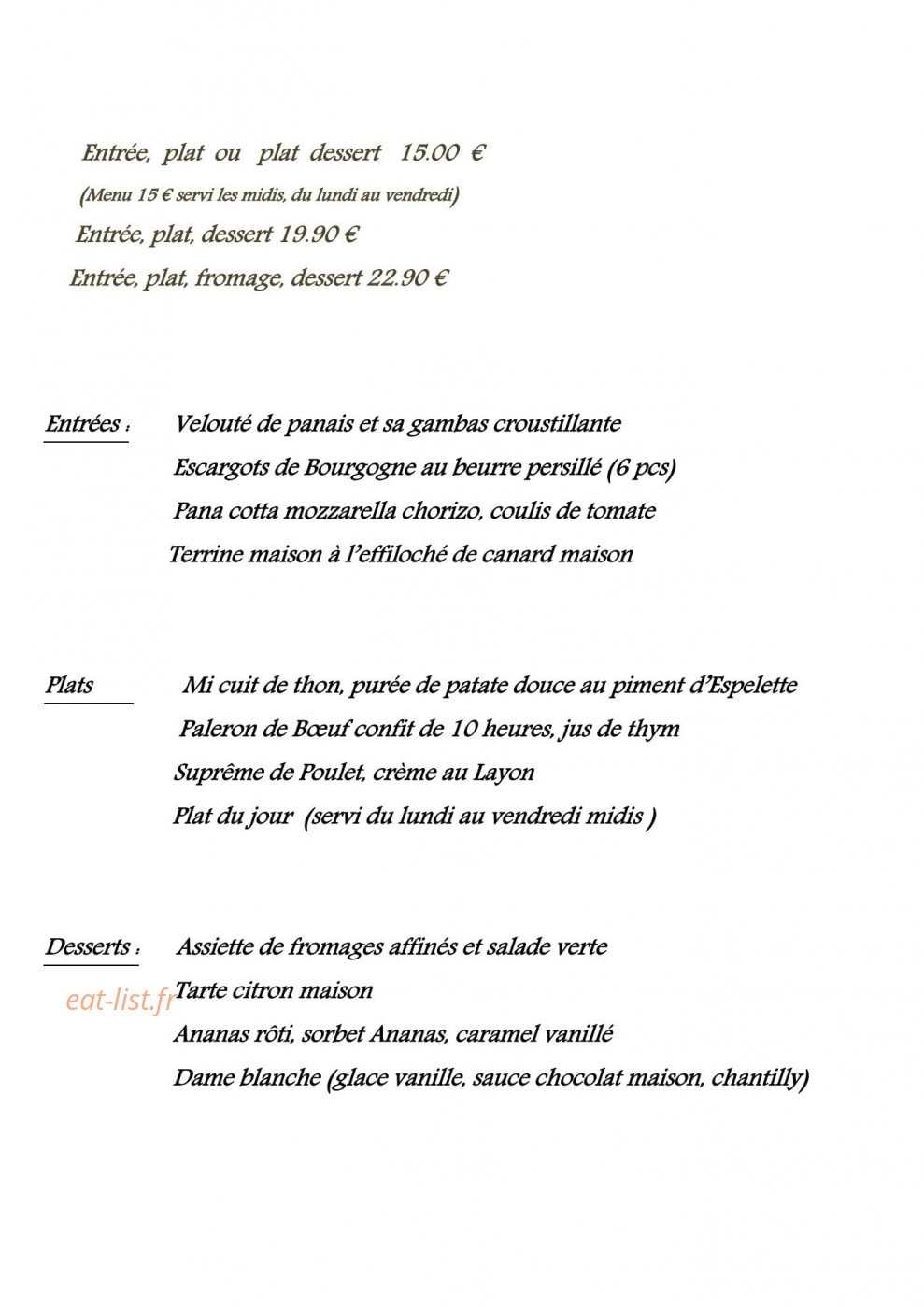 Le Bord du Lac — carte page 4