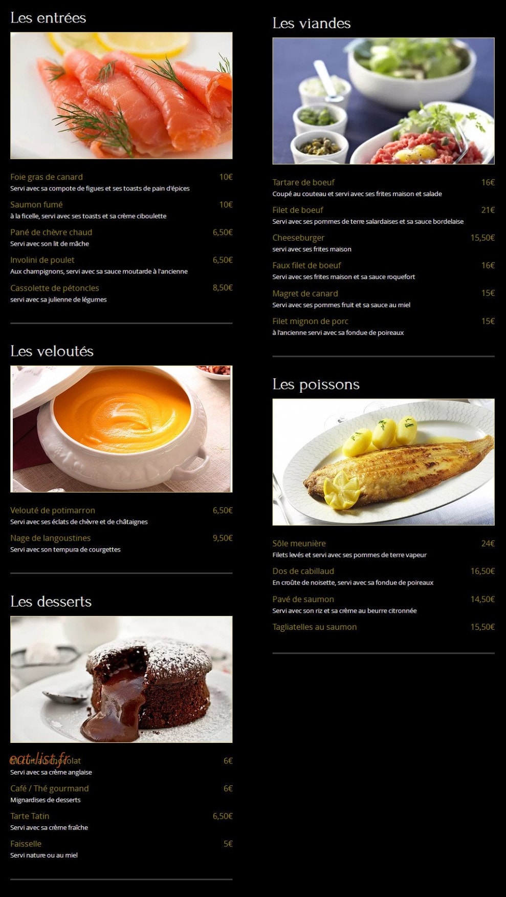 Le Conti — carte page 2