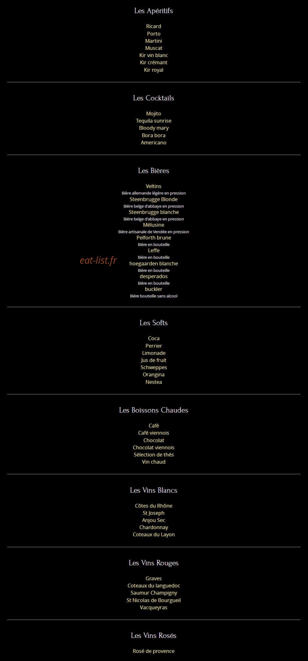 Le Conti — carte page 3
