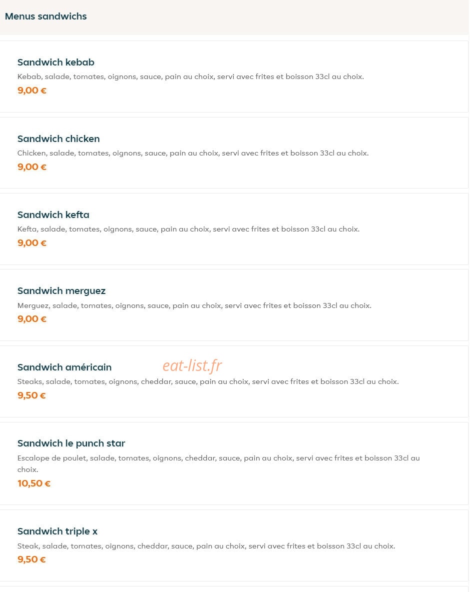 Le Punch — carte page 1