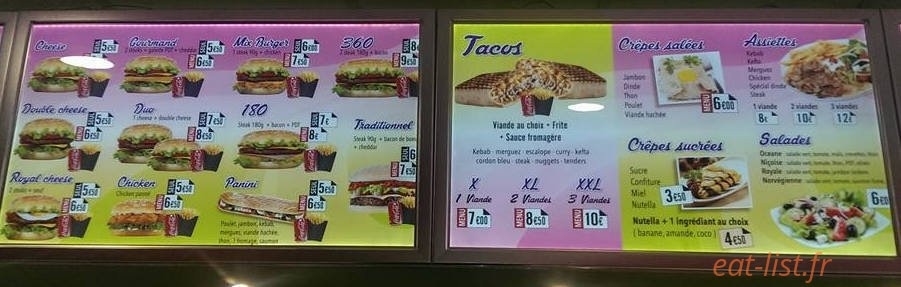 Miam's — carte page 3