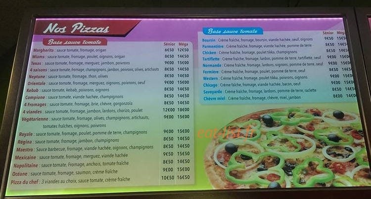 Miam's — carte page 2