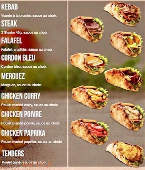 O'cheese naan — carte page 1