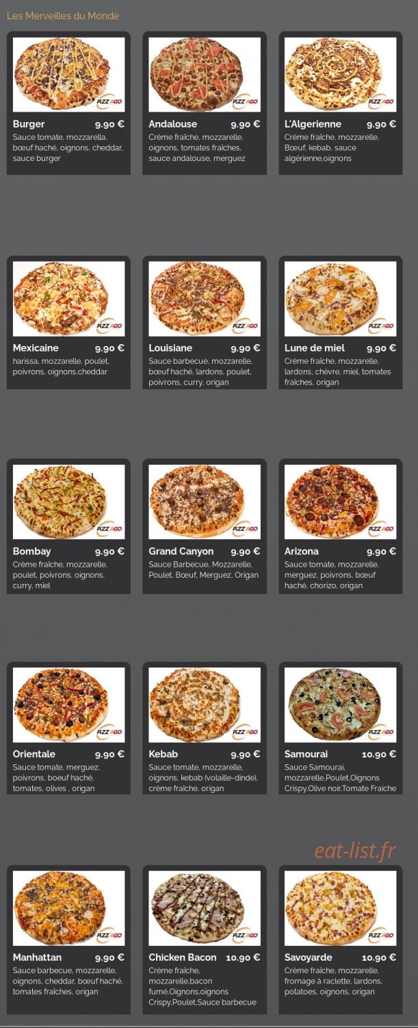 Pizz'Ago — carte page 4