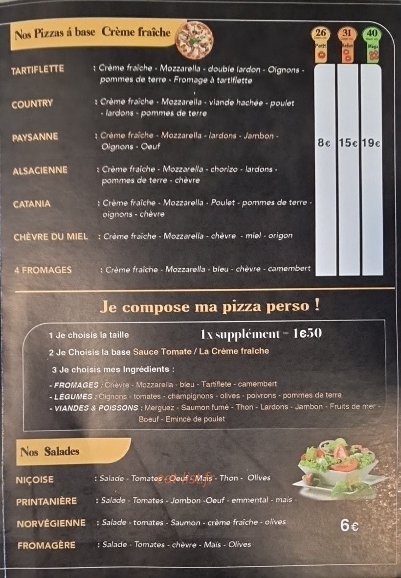 Pizza Time — carte page 2