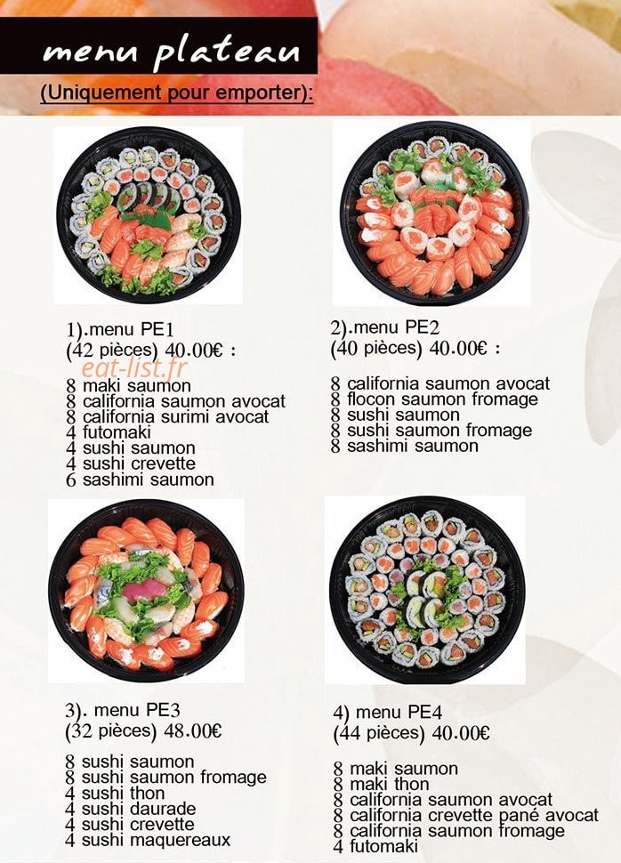 Sushi Hanaki — carte page 12