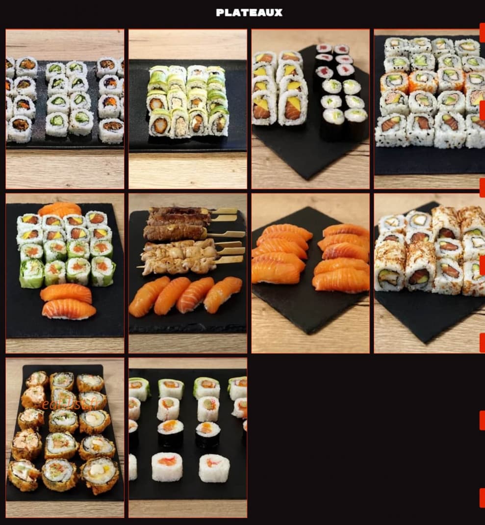 Youko sushi — carte page 2