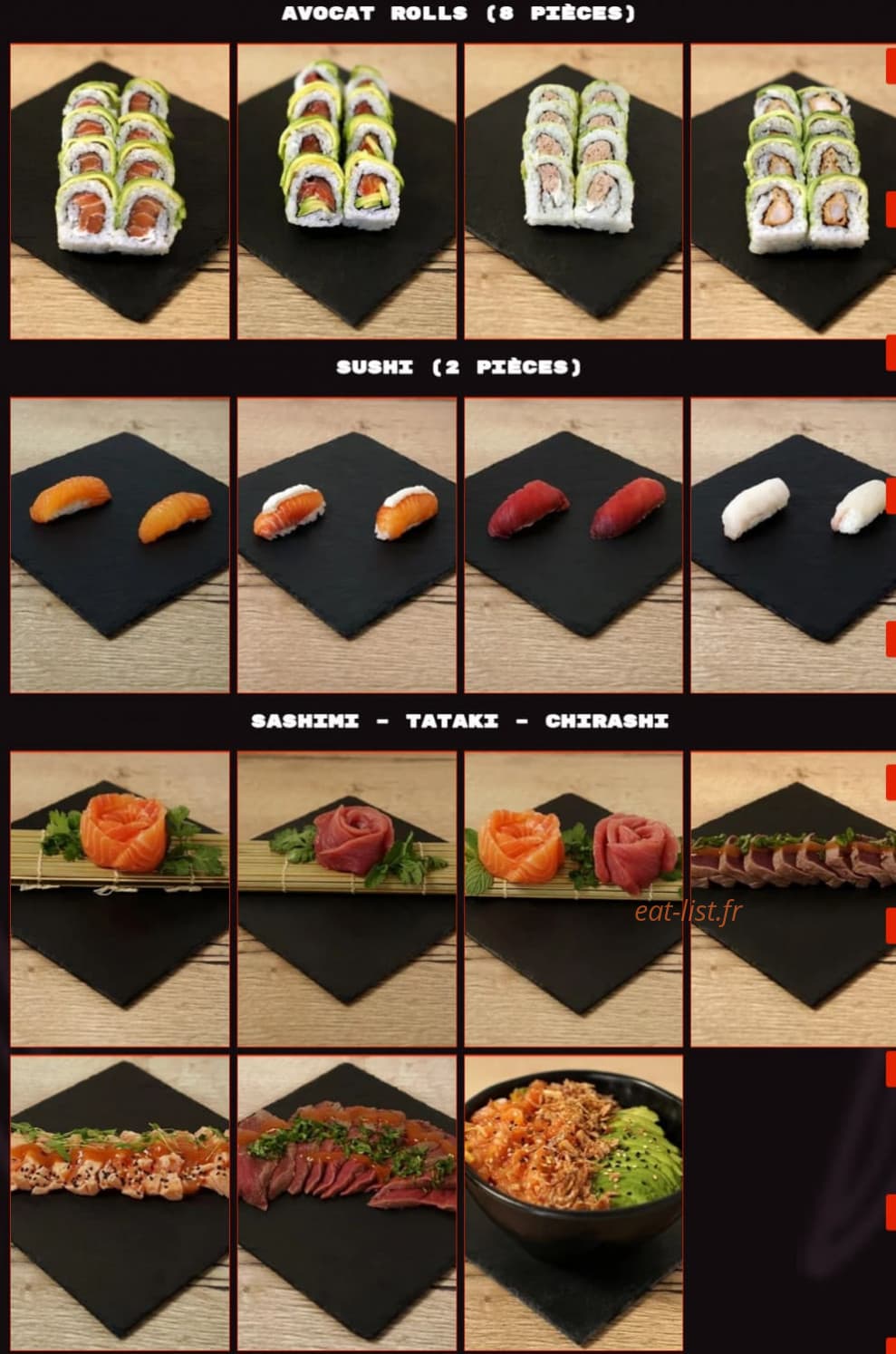 Youko sushi — carte page 4