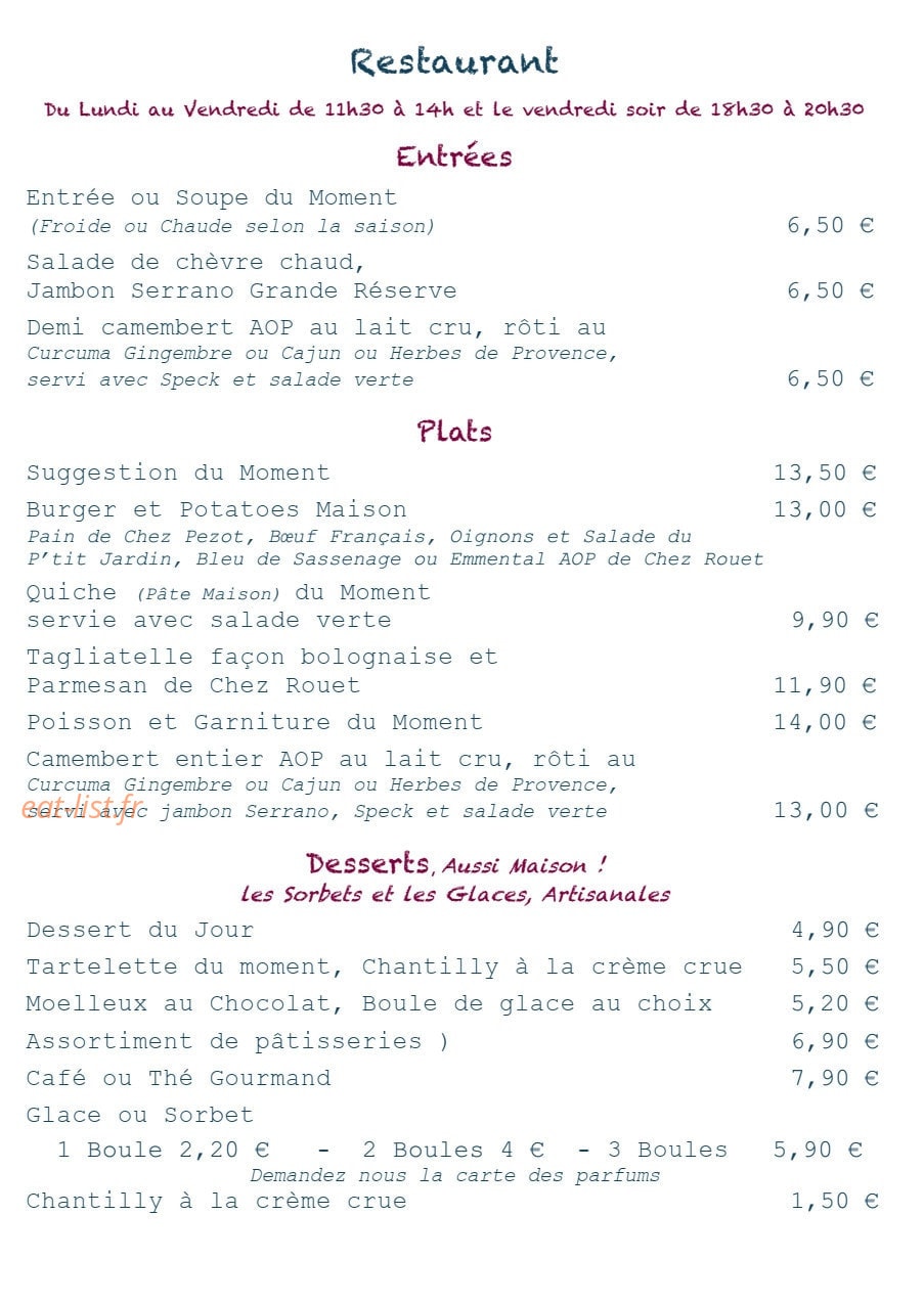 L'Ardoise — carte page 2