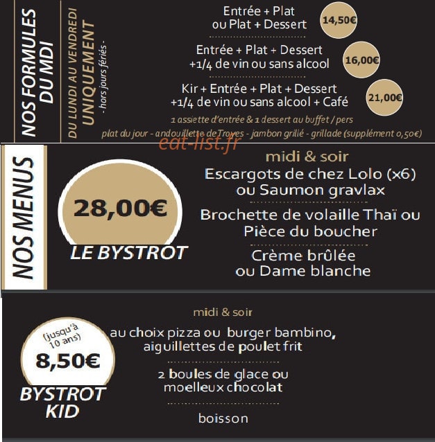 Le Bystrot — carte page 5