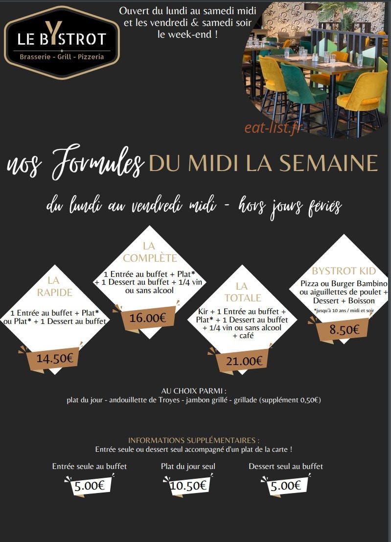 Le Bystrot — carte page 6