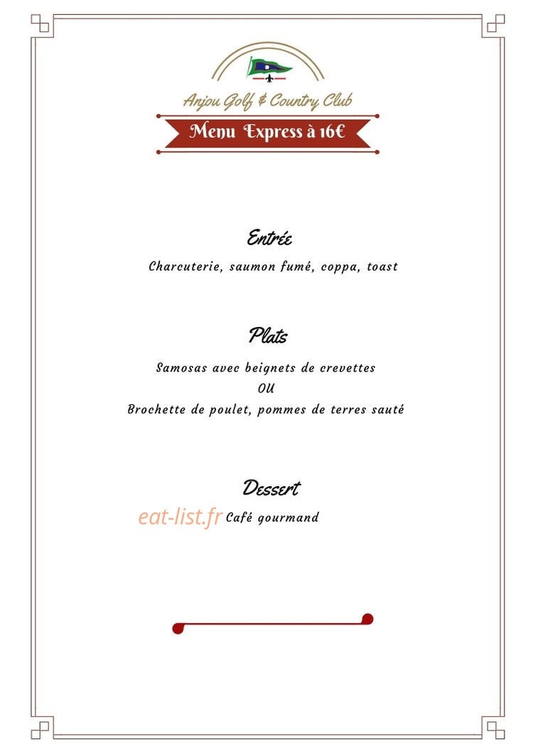 Anjou Golf & Country Club — carte page 2