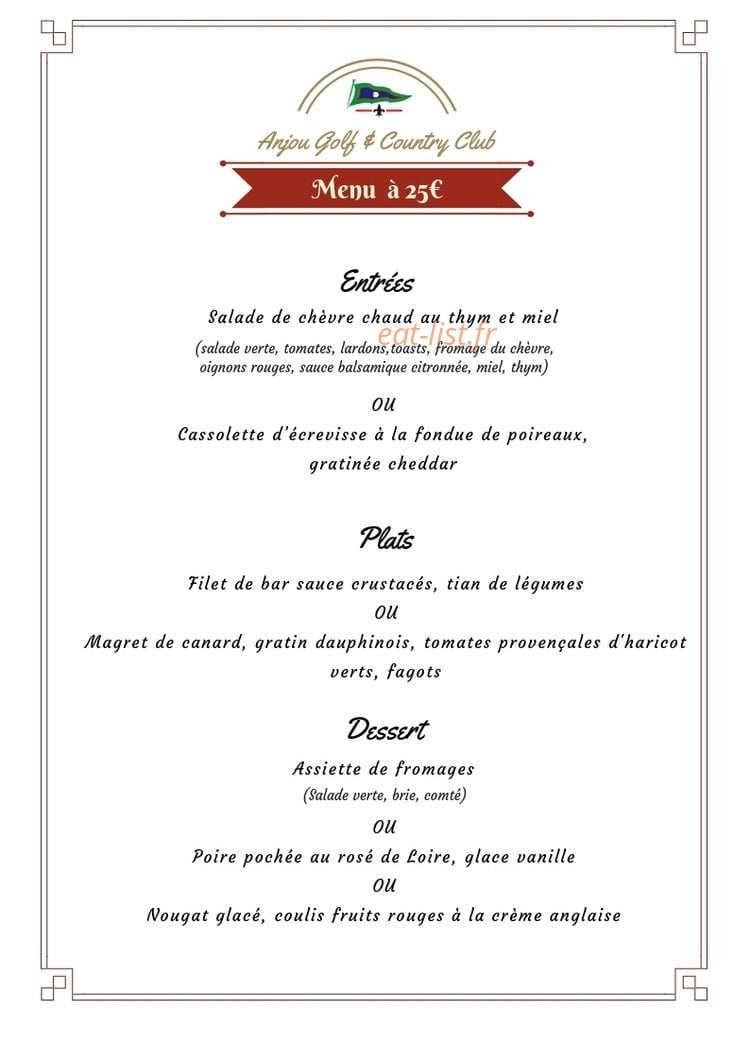 Anjou Golf & Country Club — carte page 3