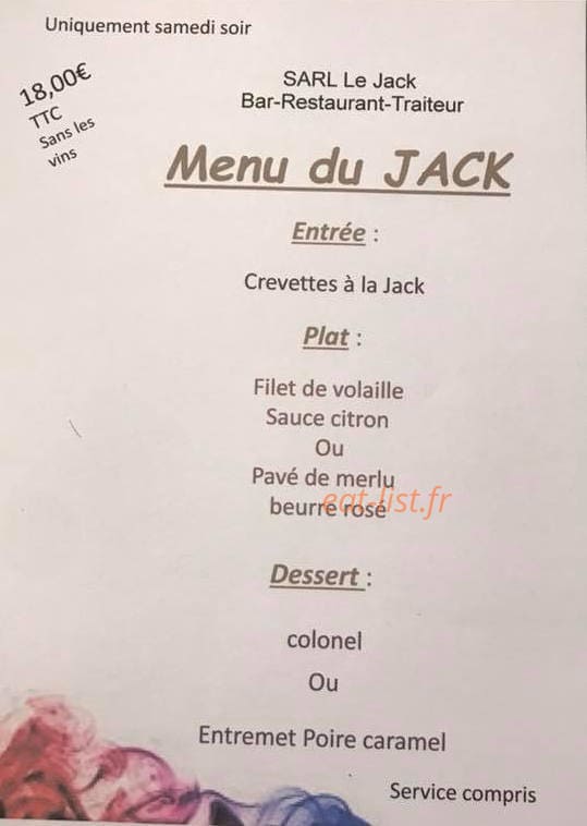 Le Jack — carte page 1
