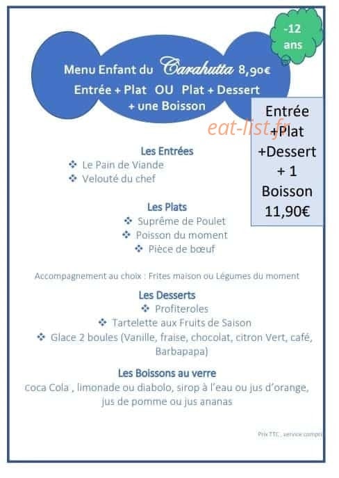 Le Carahutta — carte page 3