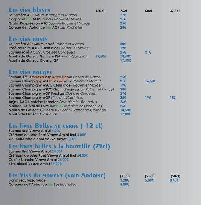 Le Coco'ning — carte page 7