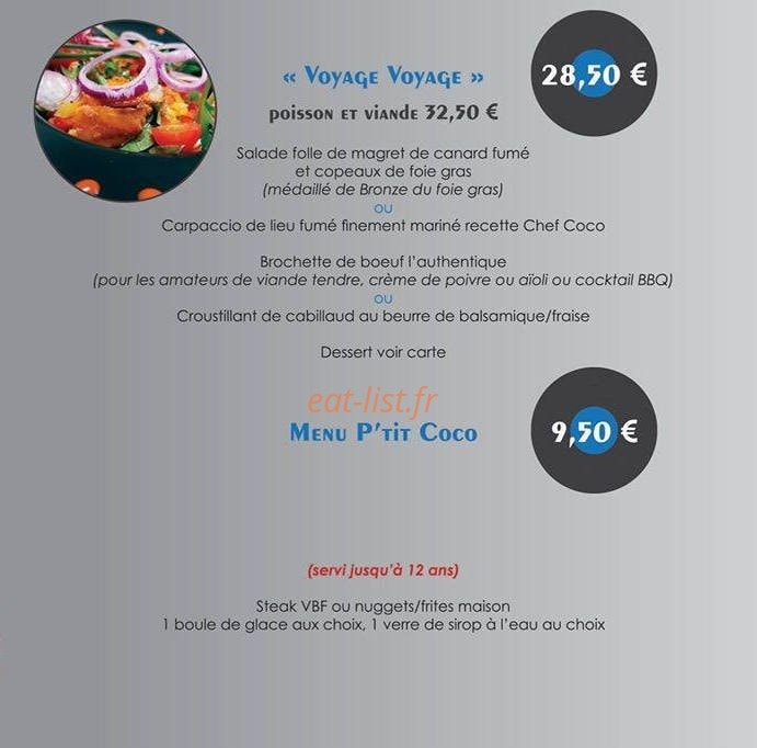 Le Coco'ning — carte page 4