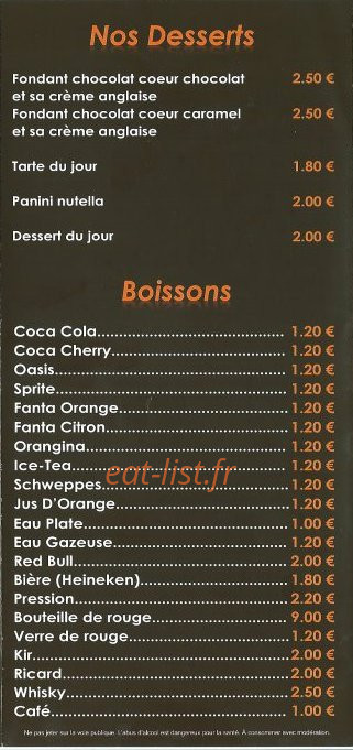 Le Délice — carte page 6