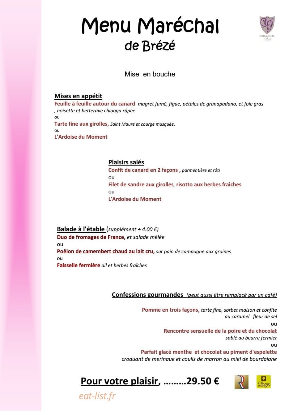 Le Moulin Des Saveurs — carte page 3
